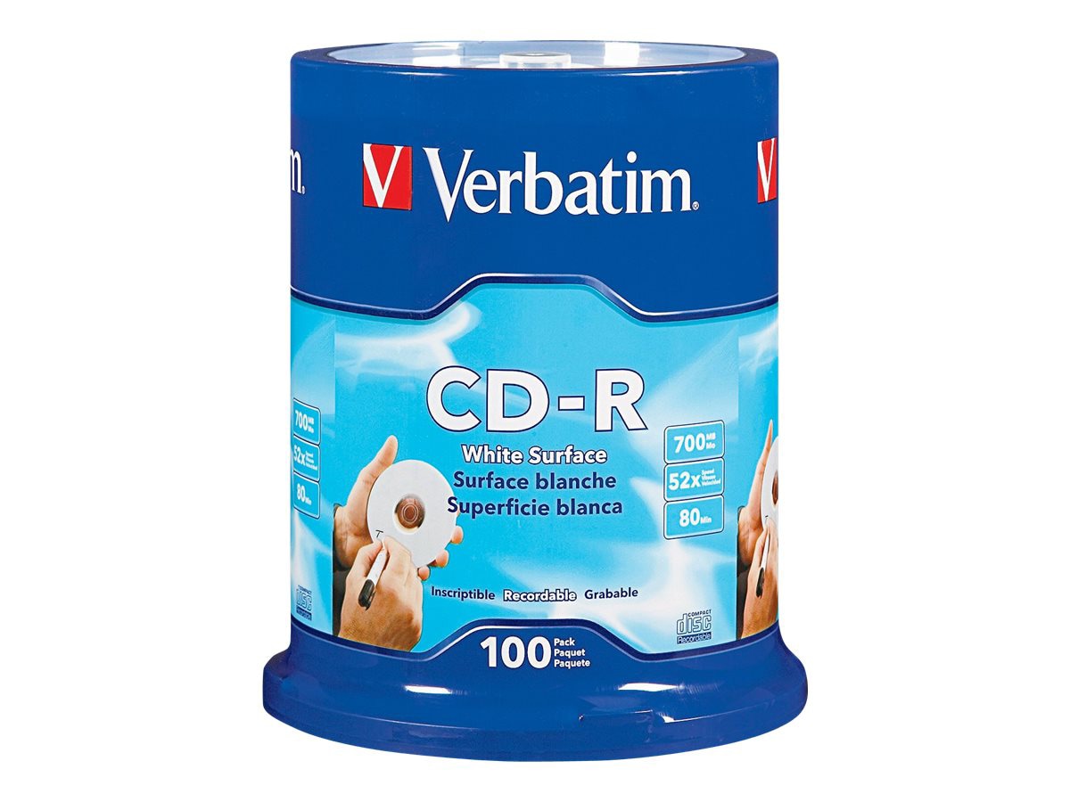 Verbatim CD-R, 100 Pack