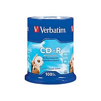 Verbatim CD-R, 100 Pack