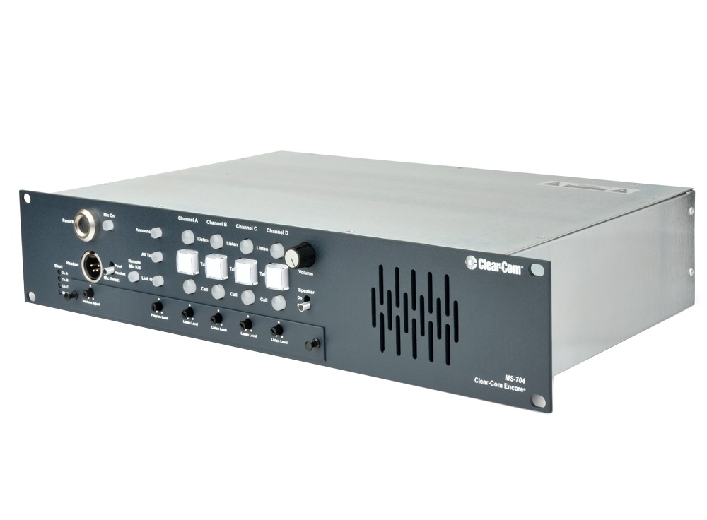 Clear-Com 4-Channel 2RU Main Station with Built-in Speaker