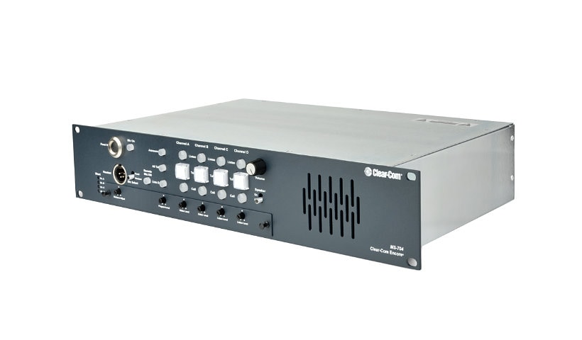 Clear-Com 4-Channel 2RU Main Station with Built-in Speaker