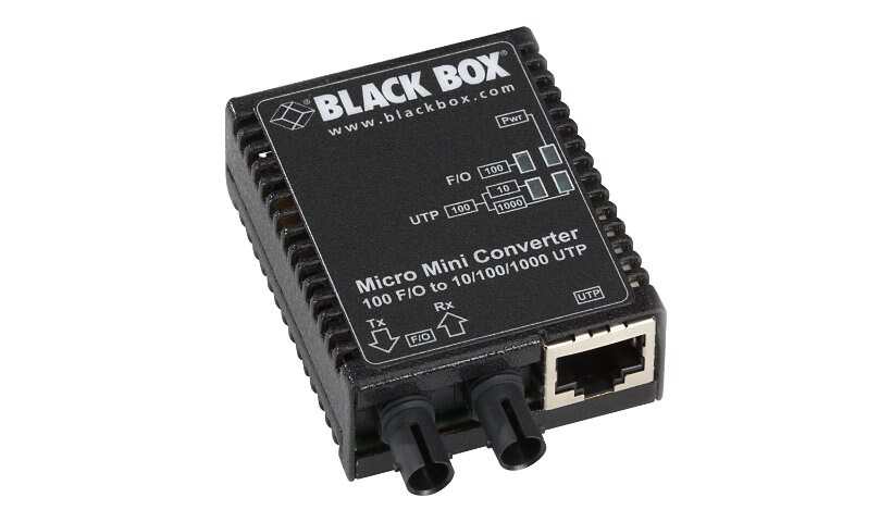 Black Box Micro Mini Media Converter - fiber media converter - 10Mb LAN, 10