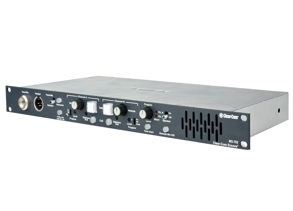 CLEARCOM MS-702 2-CHNL MAIN STATION