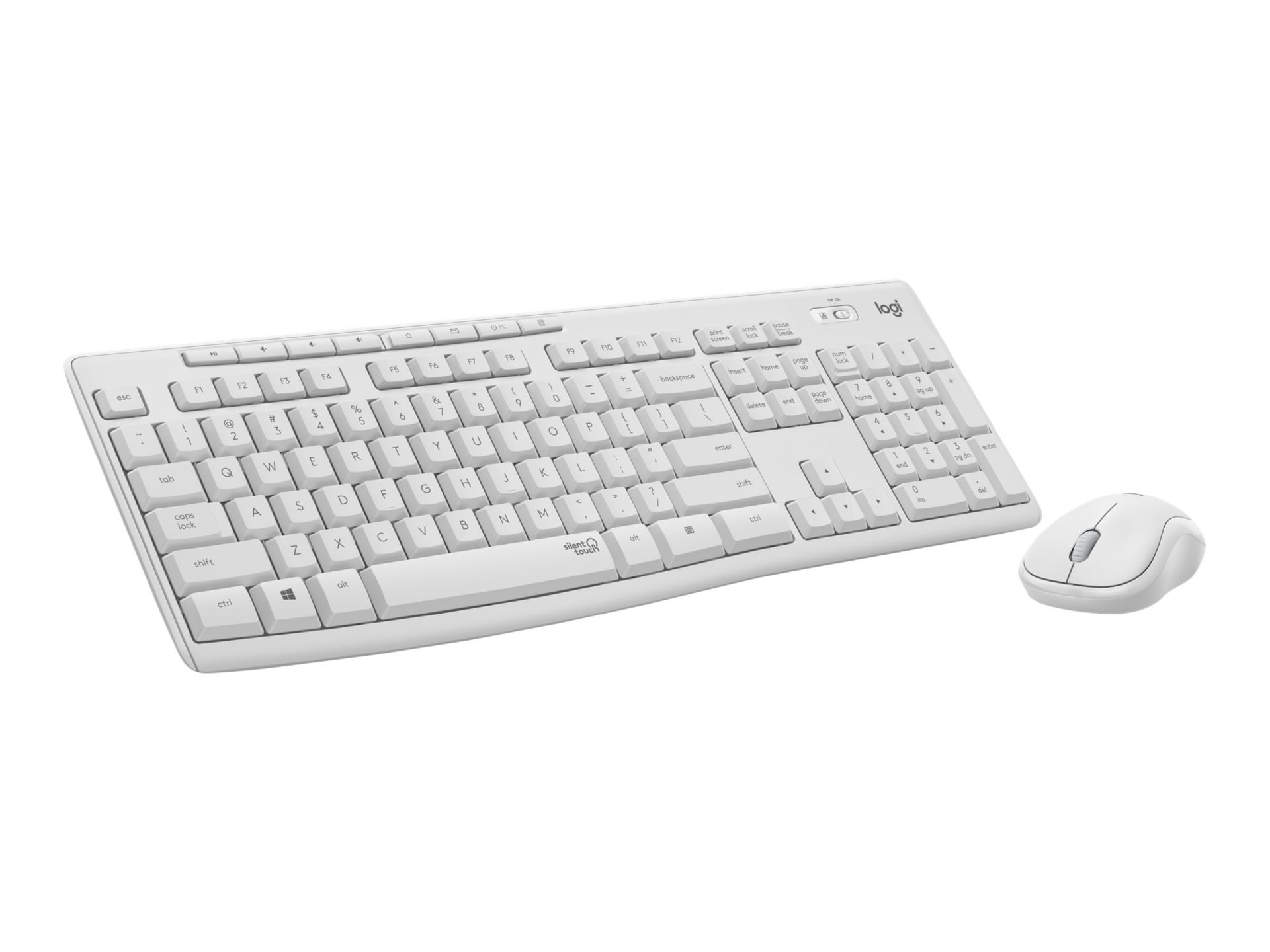 Logitech MK295 Silent - ensemble clavier et souris - blanc cassé
