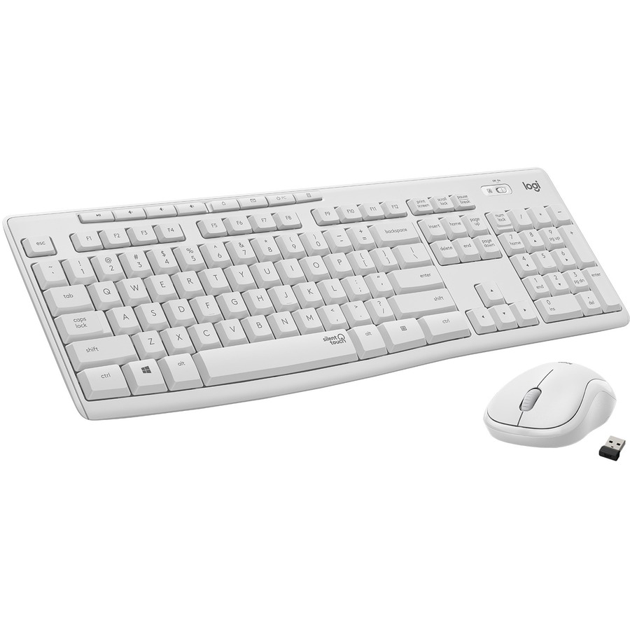 Logitech MK295 Silent - ensemble clavier et souris - blanc cassé