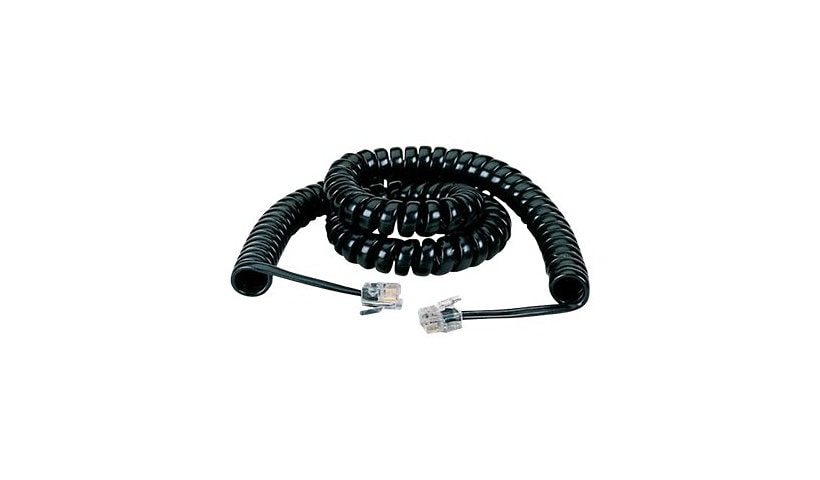 Black Box Telephone Handset Cord Coiled, 12-ft. - phone line cable - 12 ft