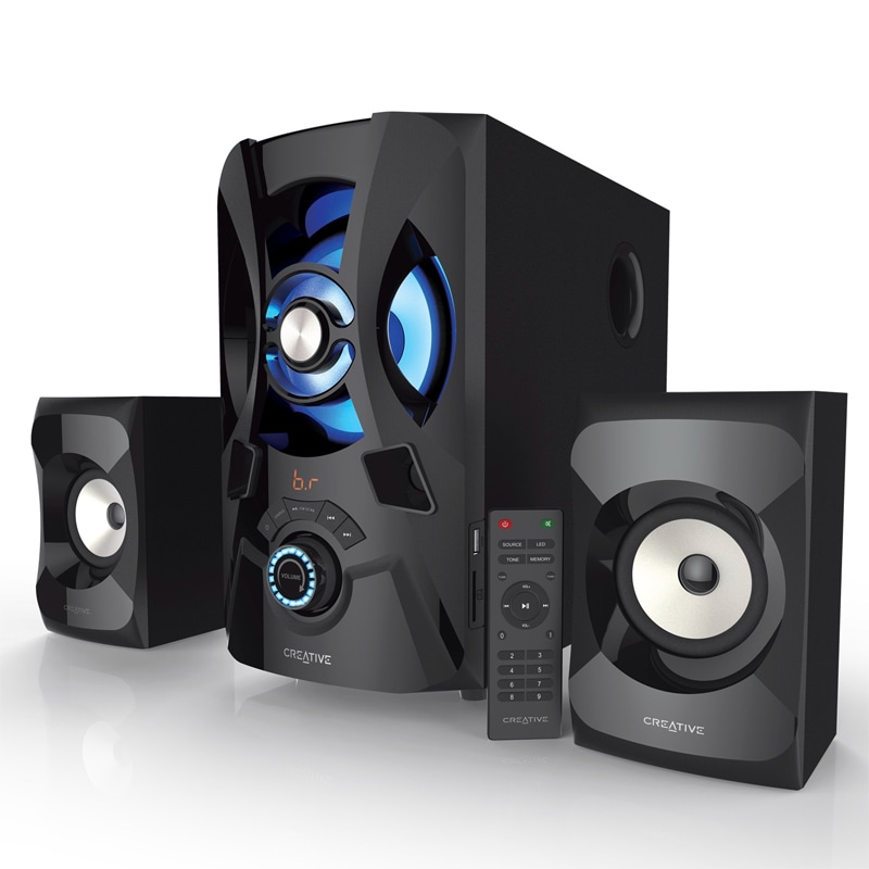 Creative SBS E2900 2.1 Bluetooth Speaker System - 60 W RMS - Black