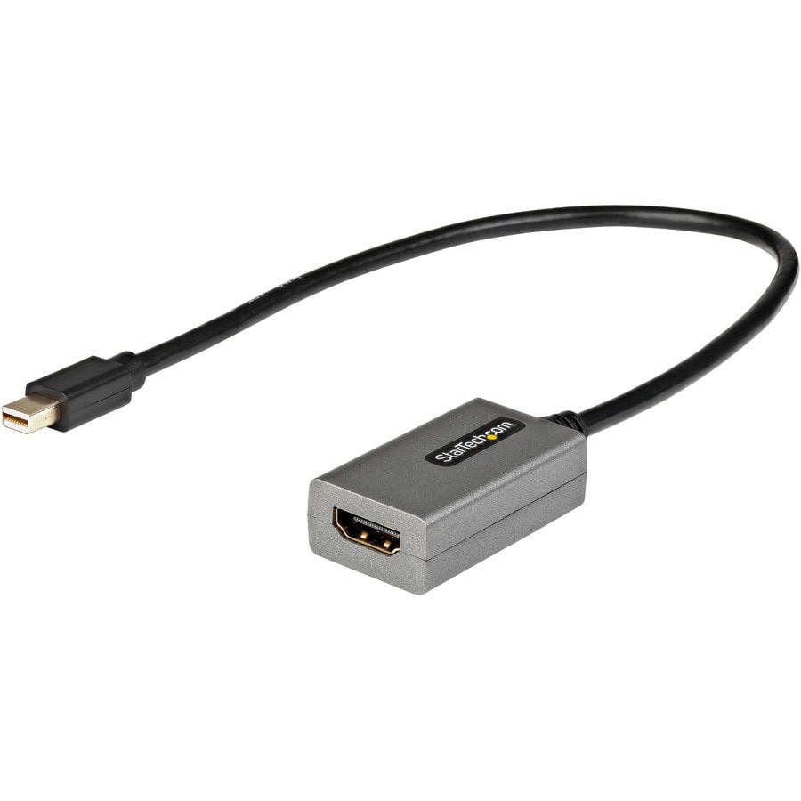 StarTech.com Mini DisplayPort to HDMI Adapter - mDP to HDMI Adapter Converter Dongle - 12in Cable