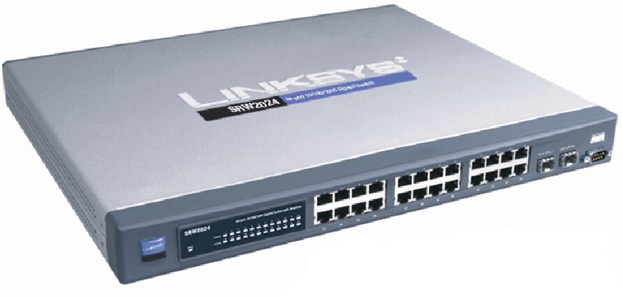 Linksys 24-port 10/100 + 2-Port Gigabit Switch with WebView