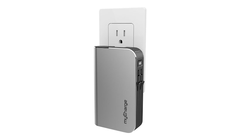myCharge HubPlus power bank - USB, Micro-USB Type B, Lightning