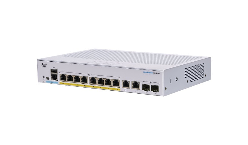 Cisco Business 350 Series CBS350-8P-E-2G - switch - 8 ports - managed - rack-mountable