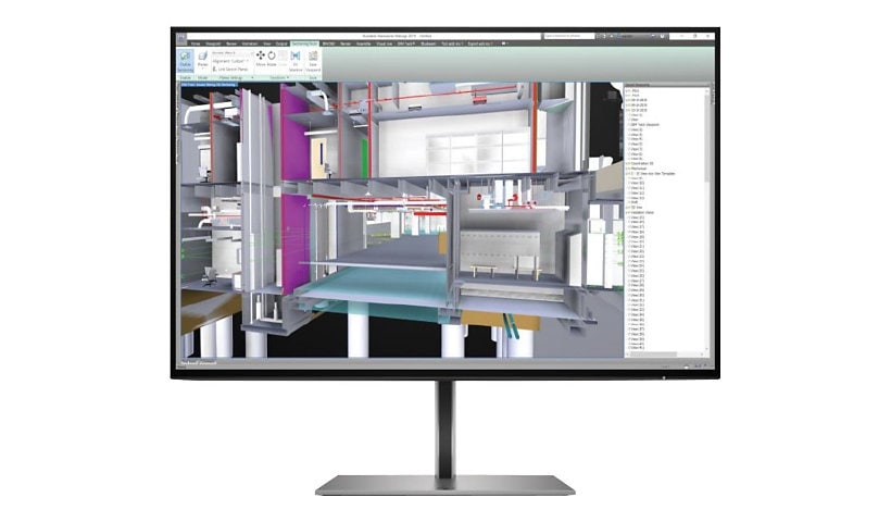 HP Z24u G3 24" Class WUXGA LCD Monitor - 16:10 - Turbo Silver