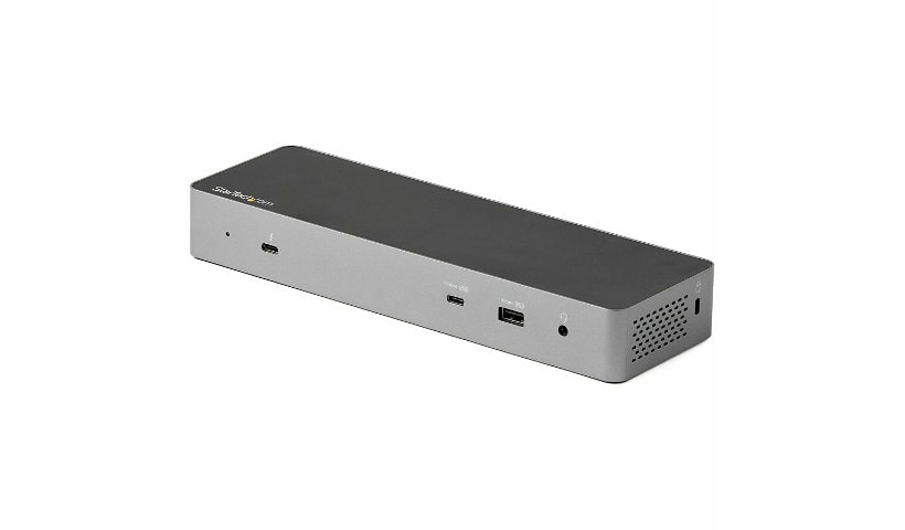 StarTech.com Thunderbolt 3 Docking Station, Dual Monitor USB-C Dock 4K DP/HDMI, 1x8K, USB Type C Docking Station, 96W PD