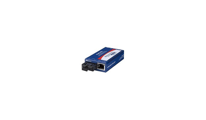 Advantech IMC-350I-SEST-PS-A - fiber media converter - 10Mb LAN, 100Mb LAN