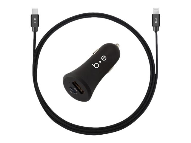 Blu Element BECC4LB car power adapter - USB, USB-C - 30 watt