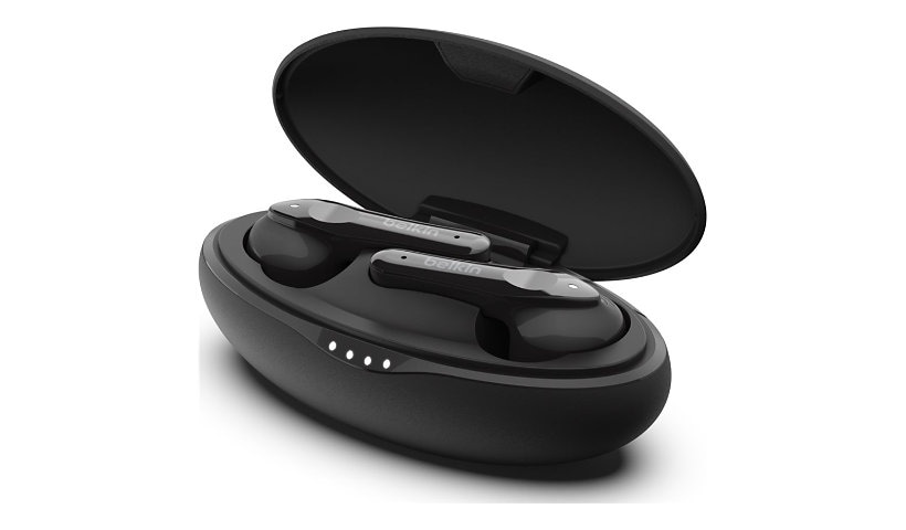 Belkin SOUNDFORM™ Move Plus Wireless Earbuds - Wireless Charging Case-Black