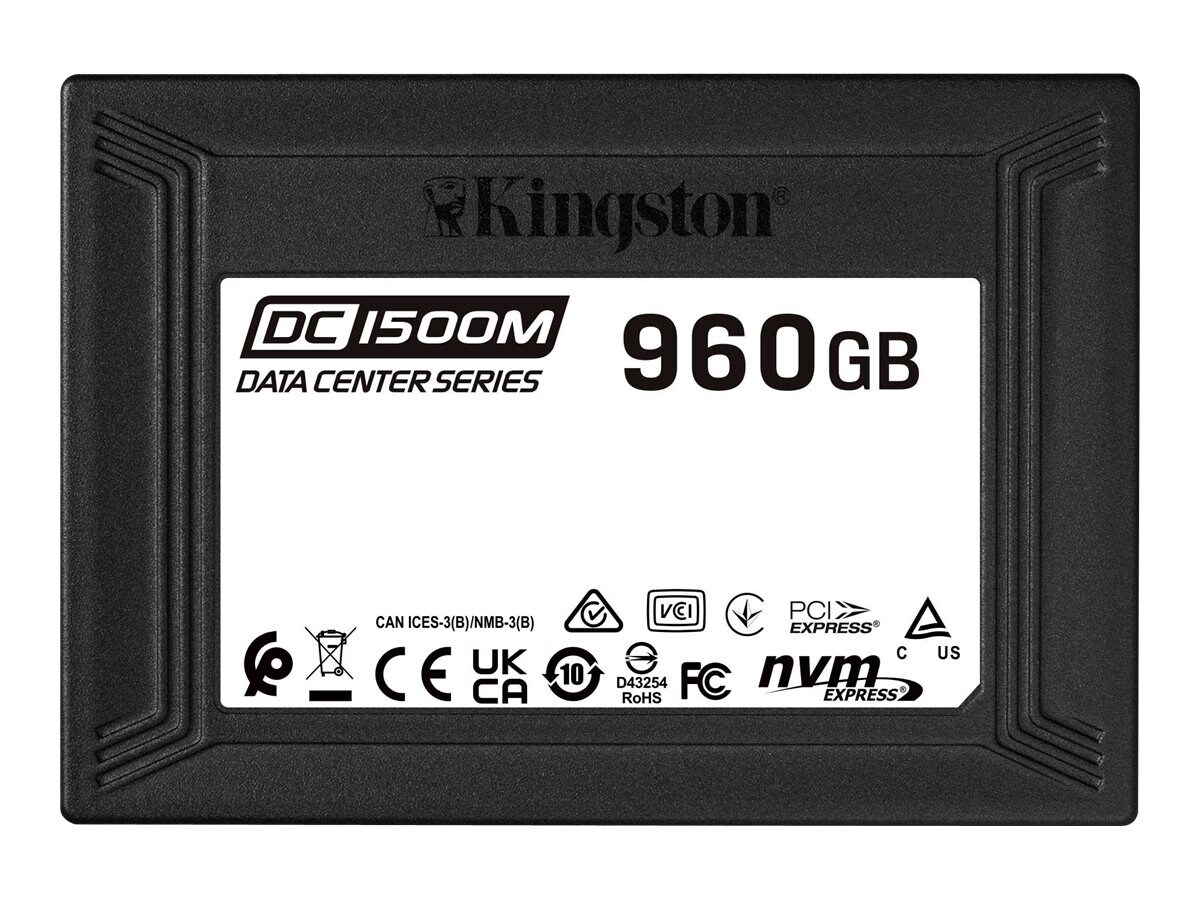 Kingston Data Center DC1500M - SSD - 960 GB - U.2 PCIe 3.0 x4 (NVMe)