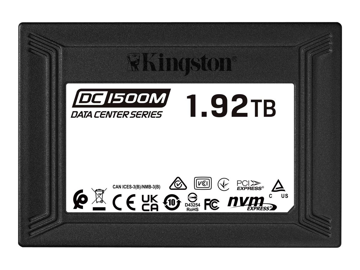 Kingston Data Center DC1500M - SSD - 1.92 TB - U.2 PCIe 3.0 x4 (NVMe)