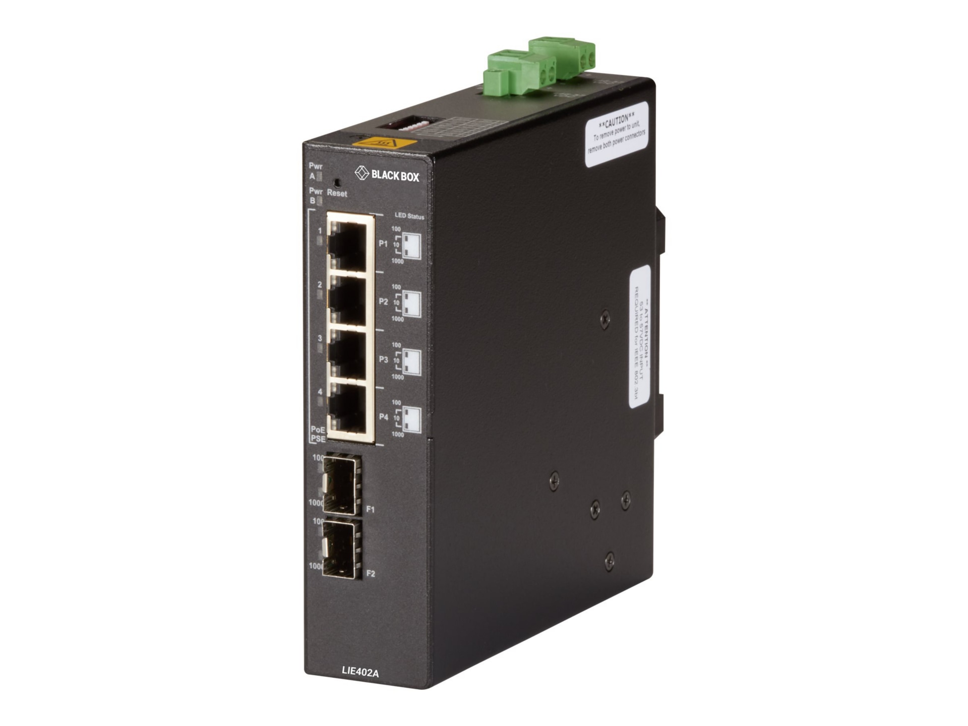 Black Box LIE402A - switch - 6 ports - unmanaged - TAA Compliant