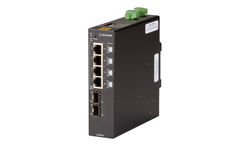 Black Box LIE402A - switch - 6 ports - unmanaged - TAA Compliant