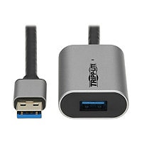 Tripp Lite USB 3.2 Gen 1 Active Extension Repeater Cable (M/F), Aluminum Housing, 10 m (32.8 ft.) - USB-C extension