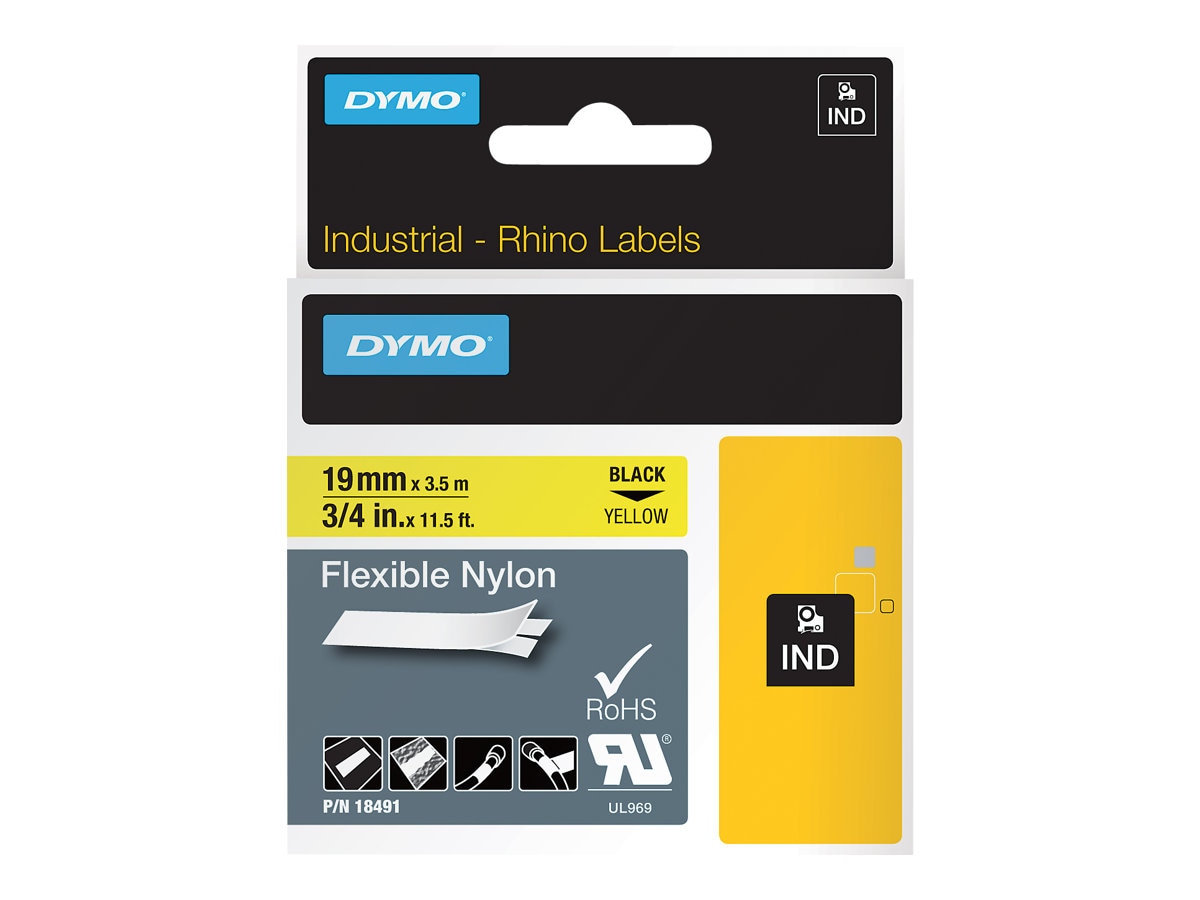 DYMO 3/4" Flexible Industrial Strength Nylon