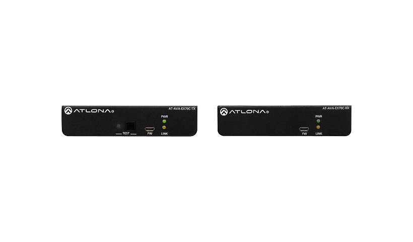 Atlona Avance AT-AVA-EX70C-KIT - transmitter and receiver - video/audio/infrared/serial/power extender - RS-232, HDMI,