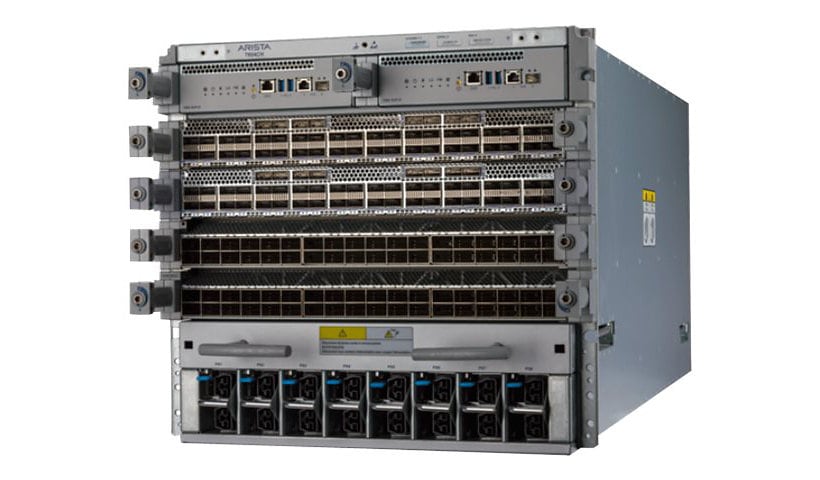 Arista 7800R3 Series 7804R - switch - managed - rack-mountable - with 2 x Supervisor modules, 6 x Fabric modules