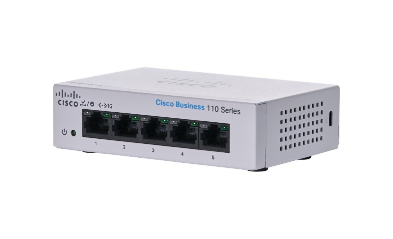 Cisco Business 110 Series 110-5T-D - switch - 5 ports - unmanaged