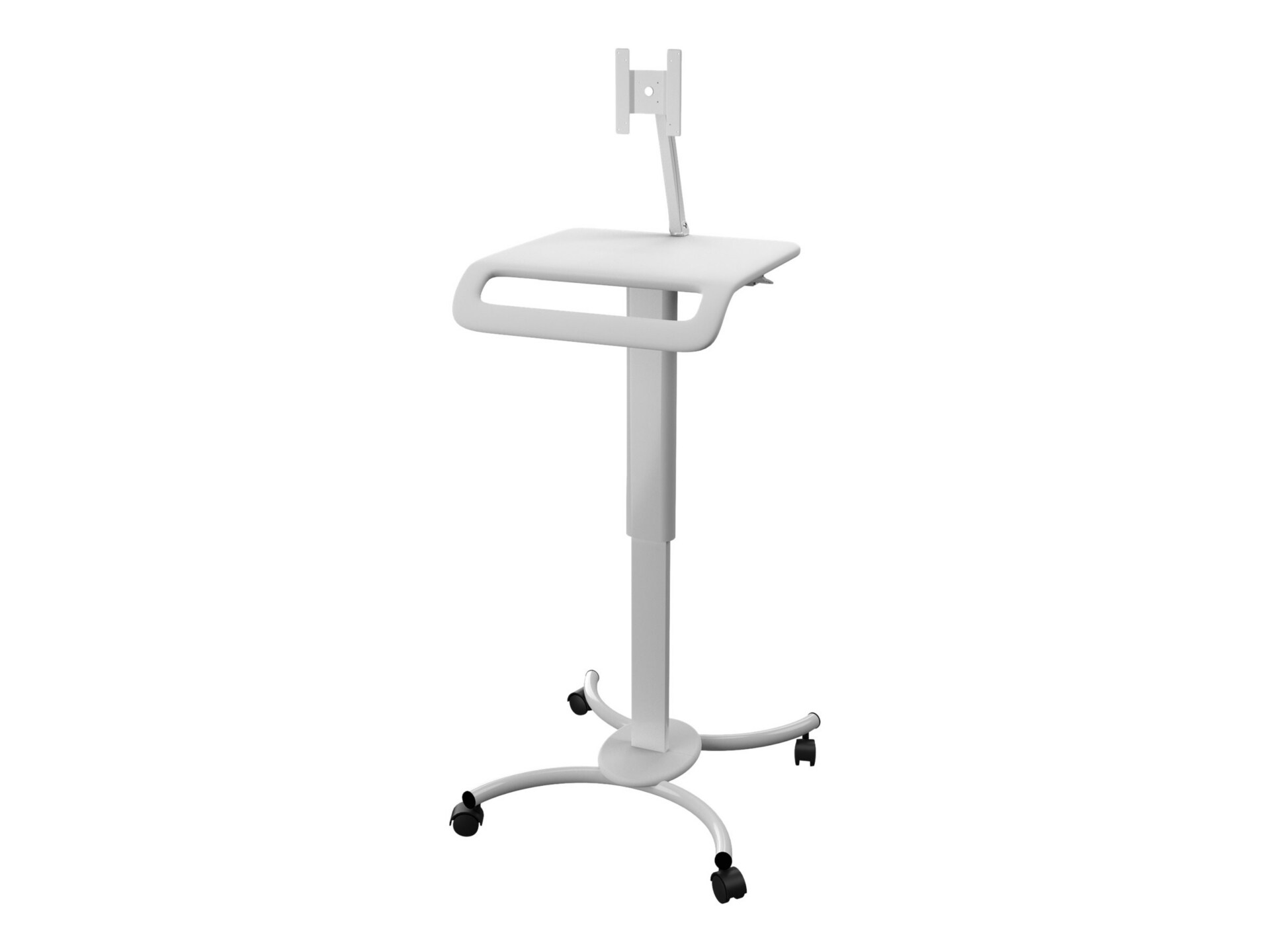 CTA Digital Height-Adjustable Rolling Medical Workstation Cart with VESA Pl