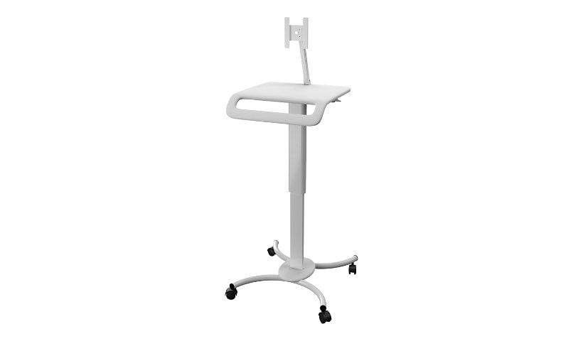 CTA Digital Height-Adjustable Rolling Medical Workstation Cart with VESA Plate