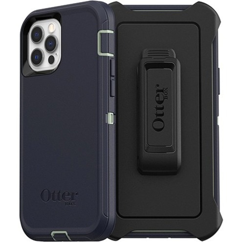 OtterBox Defender Rugged Carrying Case (Holster) Apple iPhone 12, iPhone 12 Pro Smartphone - Varsity Blue