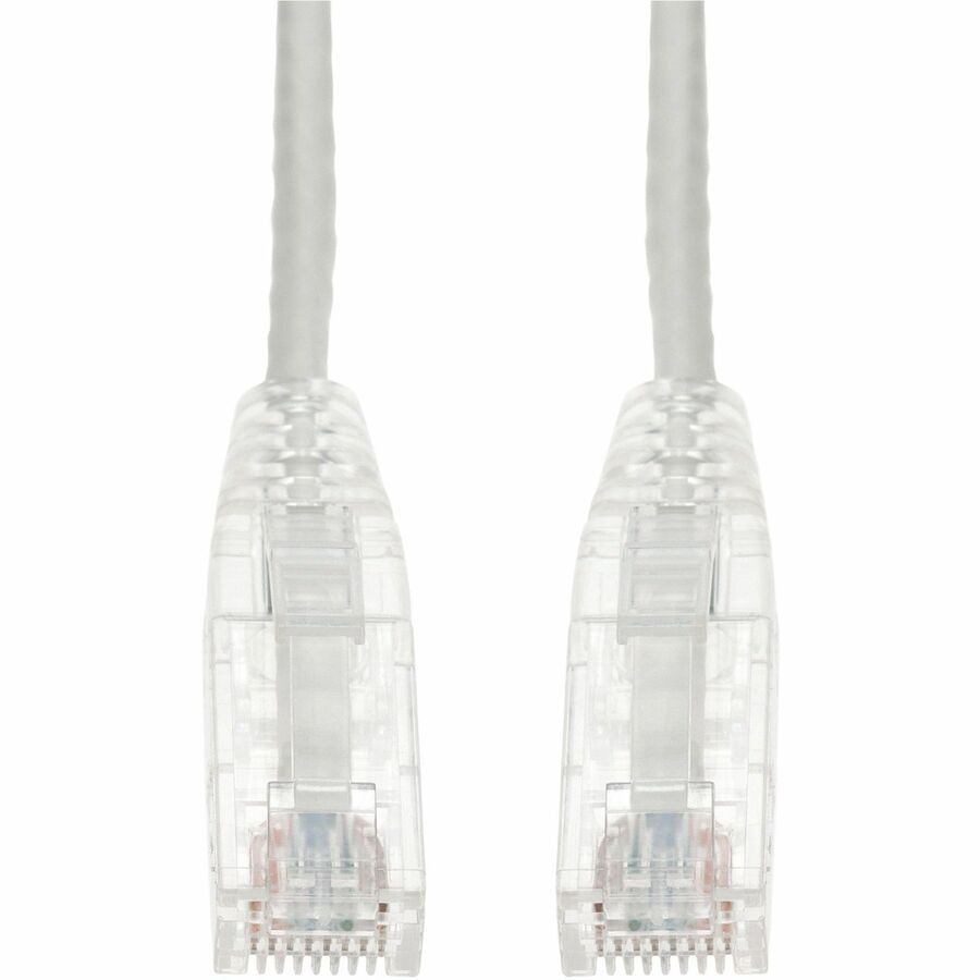 Proline 3ft White CAT 6A Slim PVC Ethernet Cable Snagless Clear-Claw RJ-45 M/M