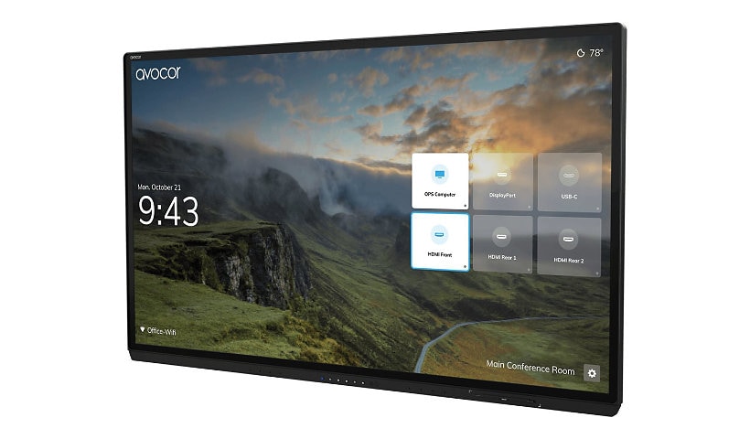 Avocor AVG-7560 G Series - 75" LED-backlit LCD display - 4K - for interacti