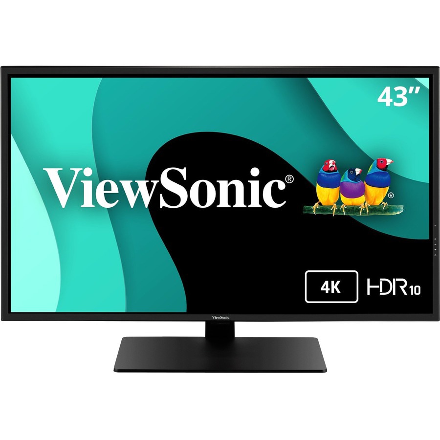 ViewSonic VX4381-4K 43 Inch Ultra HD MVA 4K Monitor Widescreen with HDR10 Support, Eye Care, HDMI, USB, DisplayPort for