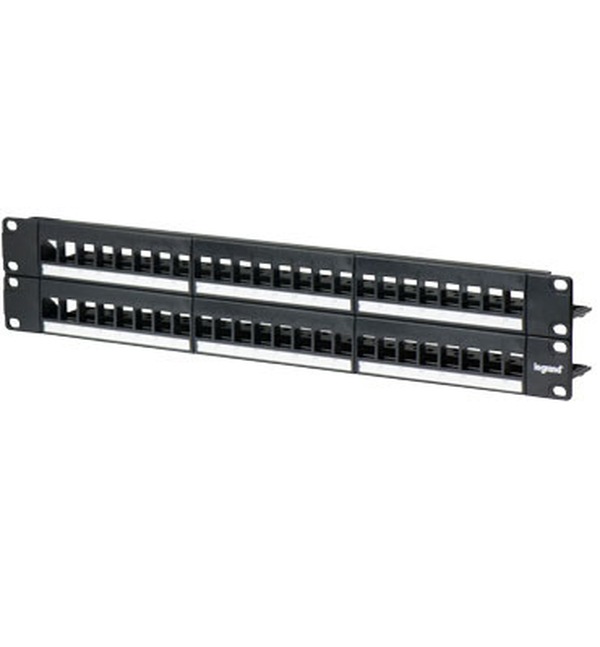 Horizon On-Q 48-Port Keystone Rack Mount Patch Panel