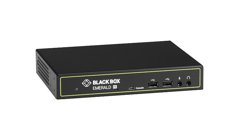 Black Box Emerald PE KVM Extender Receiver with Virtual Machine Access - Single-Head - KVM / audio / USB extender - TAA