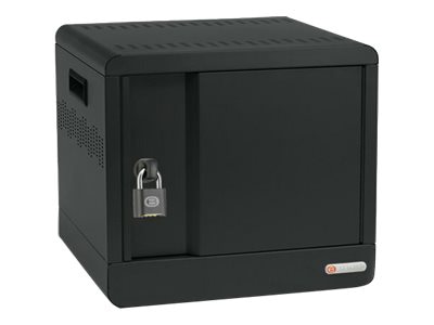 Bretford Cube Micro Station Pre-Wired TVS10USBC cabinet unit - for 10 notebooks/tablets - charcoal