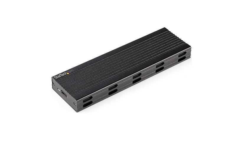StarTech.com USB-C 10Gbps M.2 PCIe NVMe or M.2 SATA SSD Enclosure - Portable M.2 SSD Aluminum Case