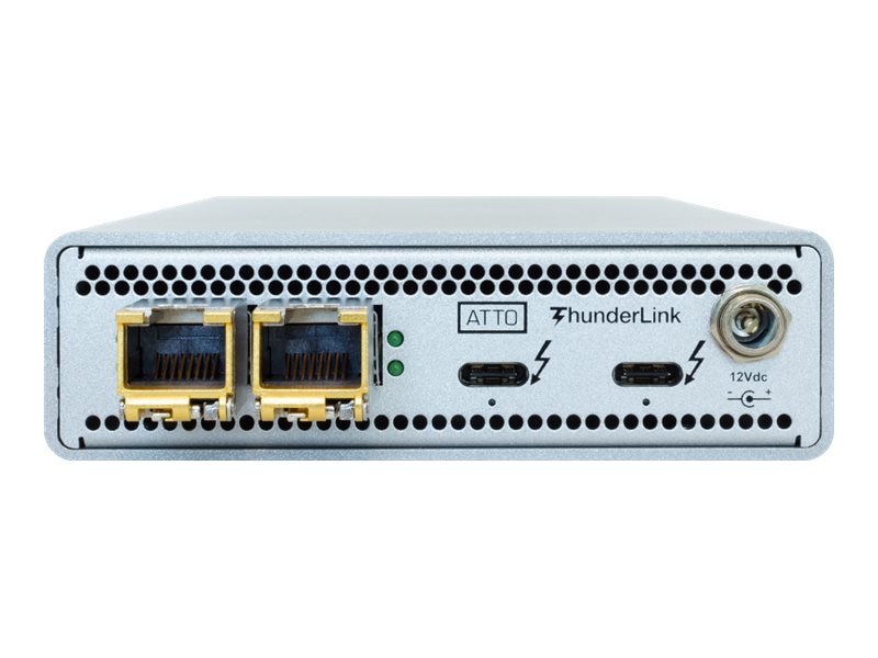 ATTO ThunderLink N3 3102T - network adapter - Thunderbolt 3 - 10 Gigabit SFP+ x 2 - TAA Compliant