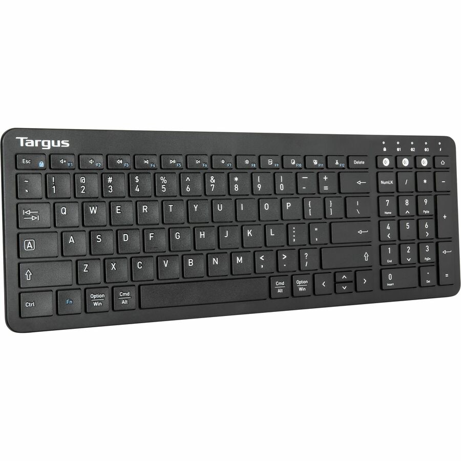 Targus Midsize Multi-Device Bluetooth Antimicrobial Keyboard, Black