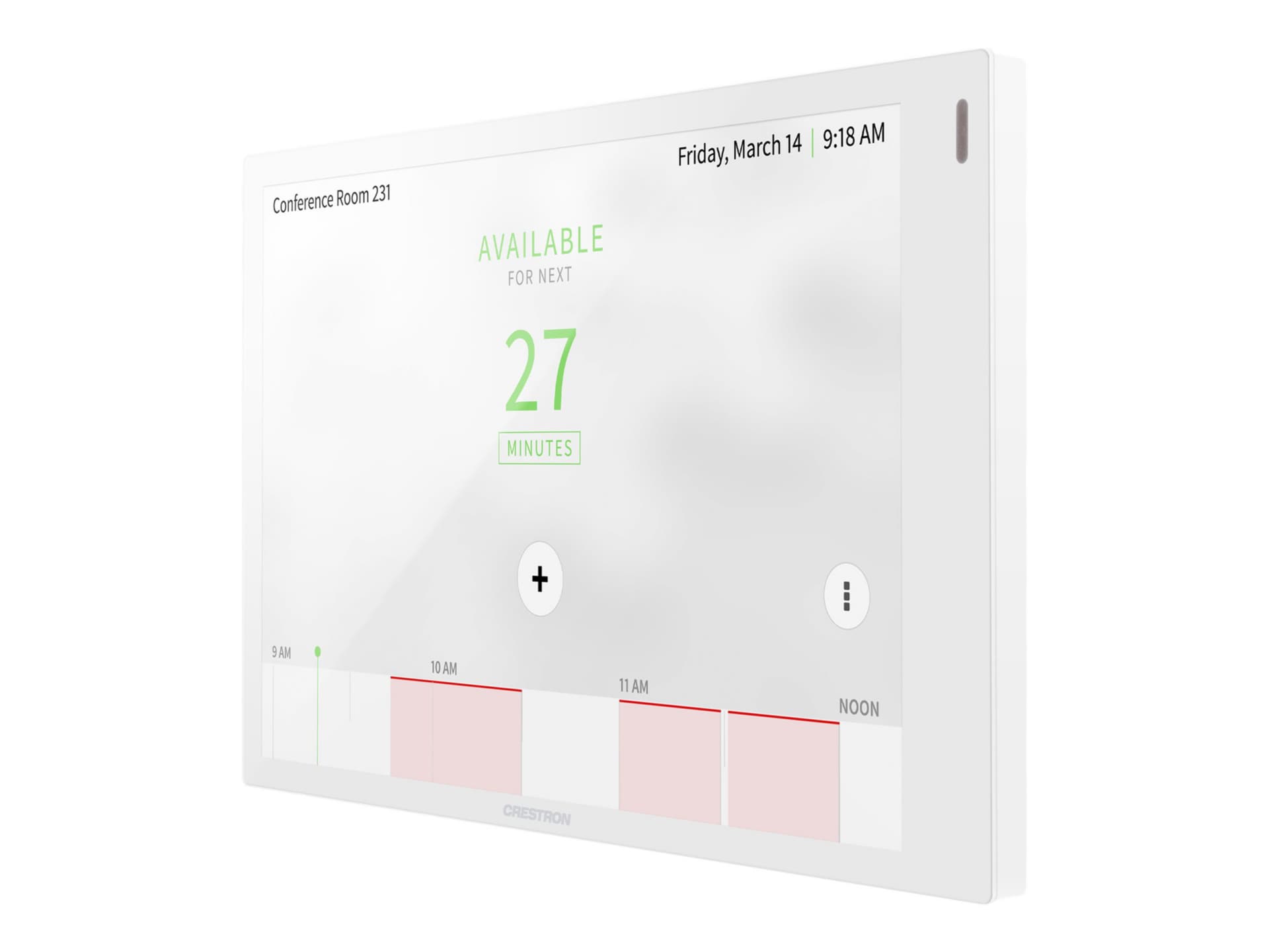 Crestron Room Scheduling Touch Screen TSS-770-W-S - room manager - 802.11a/b/g/n/ac, Bluetooth - smooth white