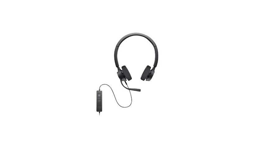 Dell Pro Stereo Headset WH3022 - headset - DELL-WH3022 - Wired Headsets ...