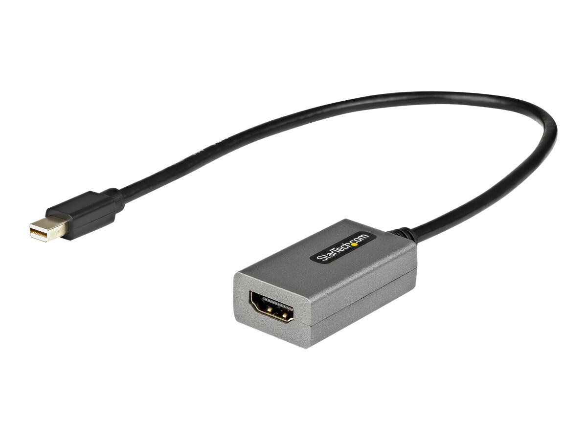 StarTech.com Mini DisplayPort to HDMI Adapter, mDP to HDMI Adapter Dongle, 1080p, Mini DP 1.2 to HDMI Video Converter,