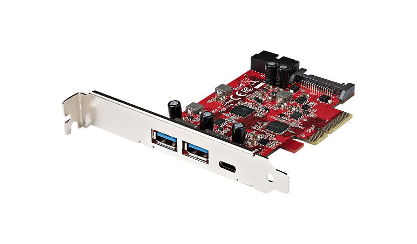 StarTech.com 5-Port USB PCIe Card, 10Gbps USB 3.2 Gen 2 PCIe Card, 1 USB-C/2 USB-A, Internal Header (2x 5Gbps USB), USB