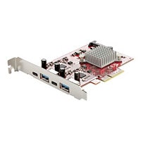 StarTech.com 4-Port USB PCIe Card, 10Gbps 2x USB-C/2x USB-A - 2 Controllers