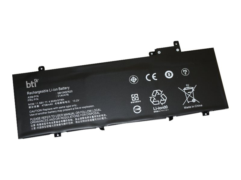 BTI 01AV479-BTI 11.58V 57WHR LI-ION BATTERY 01AV478, 01AV479, 01AV480, SB10