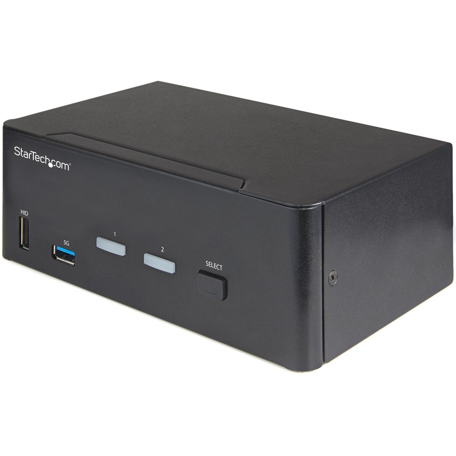 StarTech.com 2 Port Dual Monitor HDMI KVM Switch, 4K 60Hz HDMI 2.0 UHD HDR,
