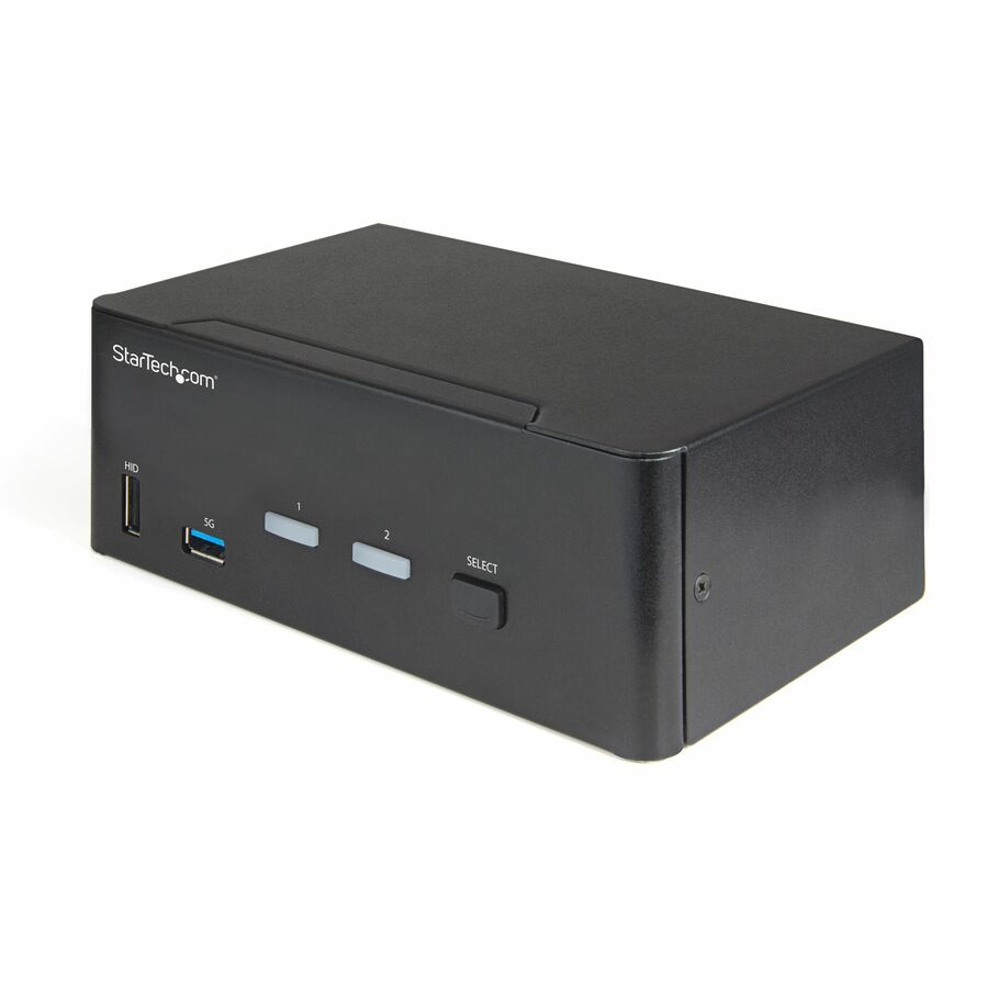 Thumbnail 2 of 6 for StarTech.com 2 Port Dual Monitor HDMI KVM Switch, 4K 60Hz HDMI 2.0 UHD HDR, 2 Port USB 3.0 Hub, 4x USB HID, Audio, TAA