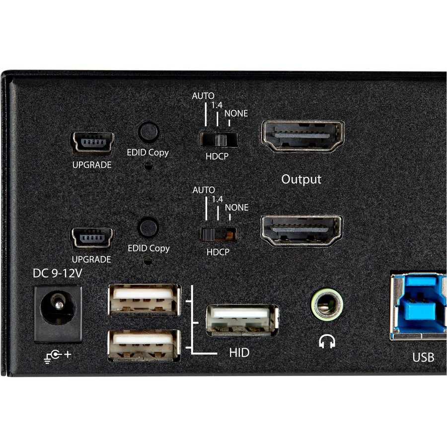 Thumbnail 5 of 6 for StarTech.com 2 Port Dual Monitor HDMI KVM Switch, 4K 60Hz HDMI 2.0 UHD HDR, 2 Port USB 3.0 Hub, 4x USB HID, Audio, TAA