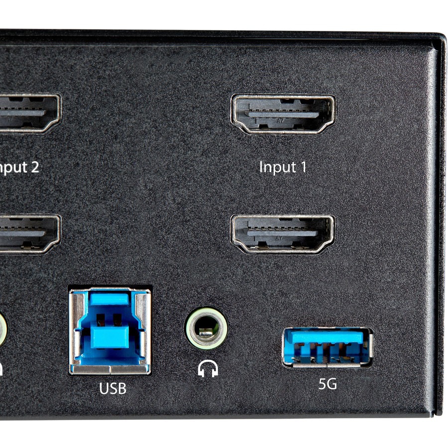 Thumbnail 6 of 6 for StarTech.com 2 Port Dual Monitor HDMI KVM Switch, 4K 60Hz HDMI 2.0 UHD HDR, 2 Port USB 3.0 Hub, 4x USB HID, Audio, TAA